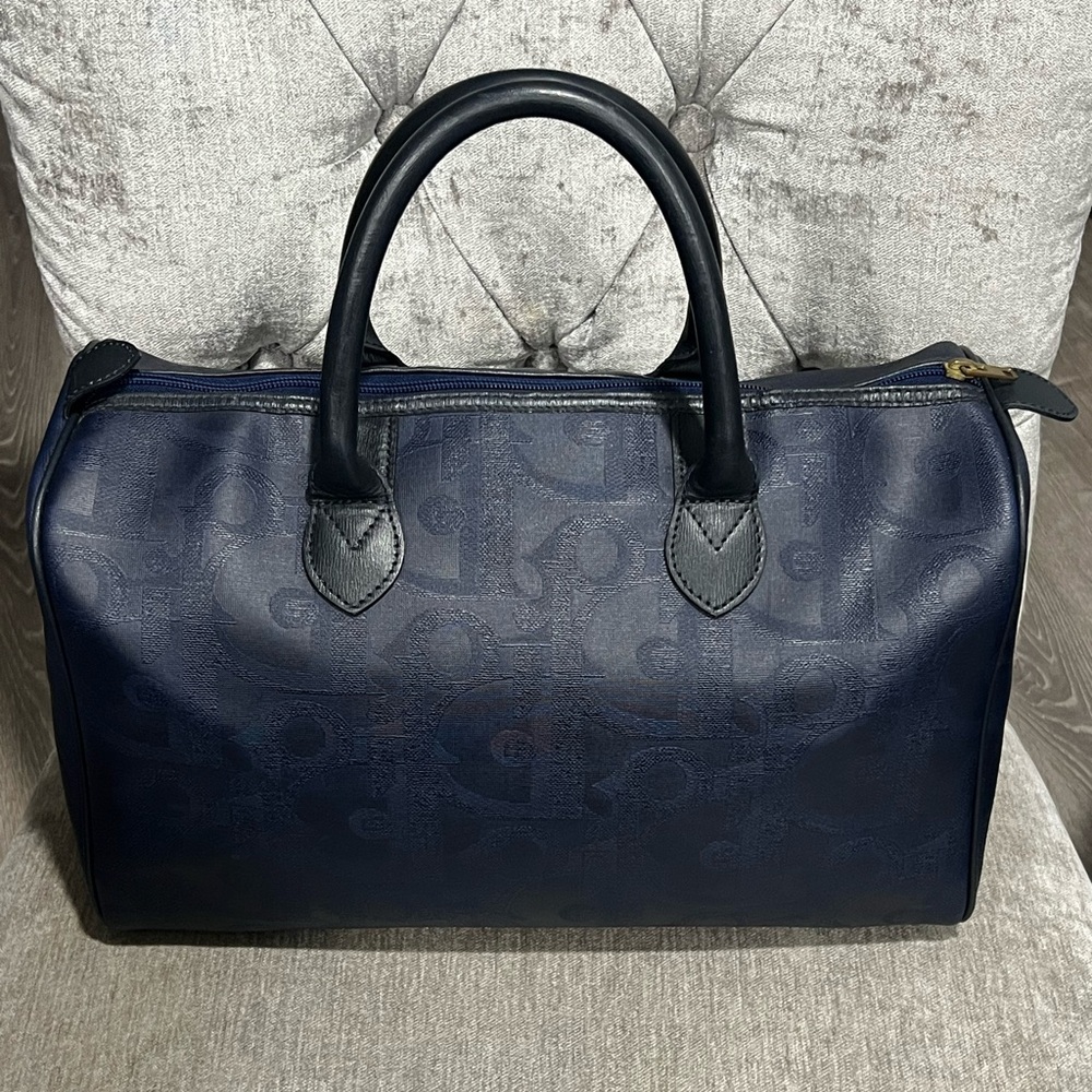 Authentic Christian Dior Oblique Boston Bag - EUC - Picture 2 of 11